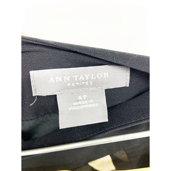 Ann Taylor Petites Silk Polka Dots Flowy Double Layer Mini Skirt Size 4P - Picture 3 of 6